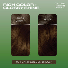 Clairol Natural Instincts 4G Dark Golden Brown hair dye mixed colour cream