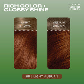 Clairol Natural Instincts 6R Light Auburn box packaging