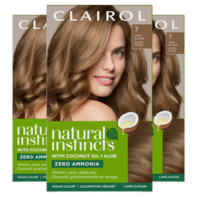 Clairol Natural Instincts 7 Dark Blonde Hair Dye front view