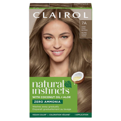 Clairol Natural Instincts 7A Dark Cool Blonde Hair Dye front view