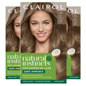 Clairol Natural Instincts Demi-Permanent Hair Dye 7A Dark Cool Blonde front view