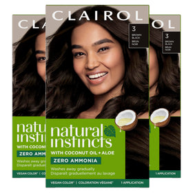 Clairol Natural Instincts Hair Dye 3 Brown Black packaging front view