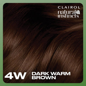 Clairol Natural Instincts hair dye results on dark hair