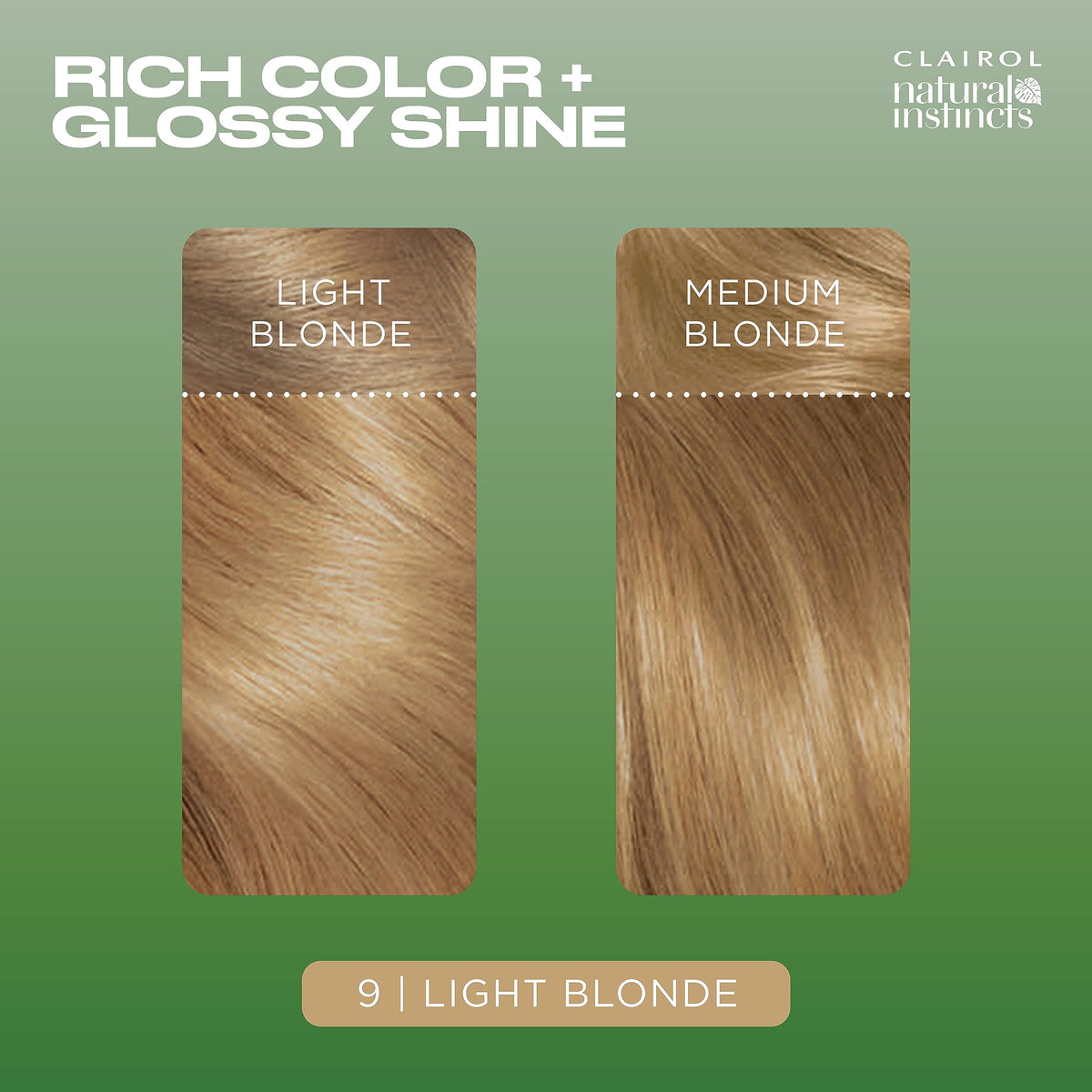 Clairol Natural Instincts hair dye with Coconut Oil and Aloe ingredients