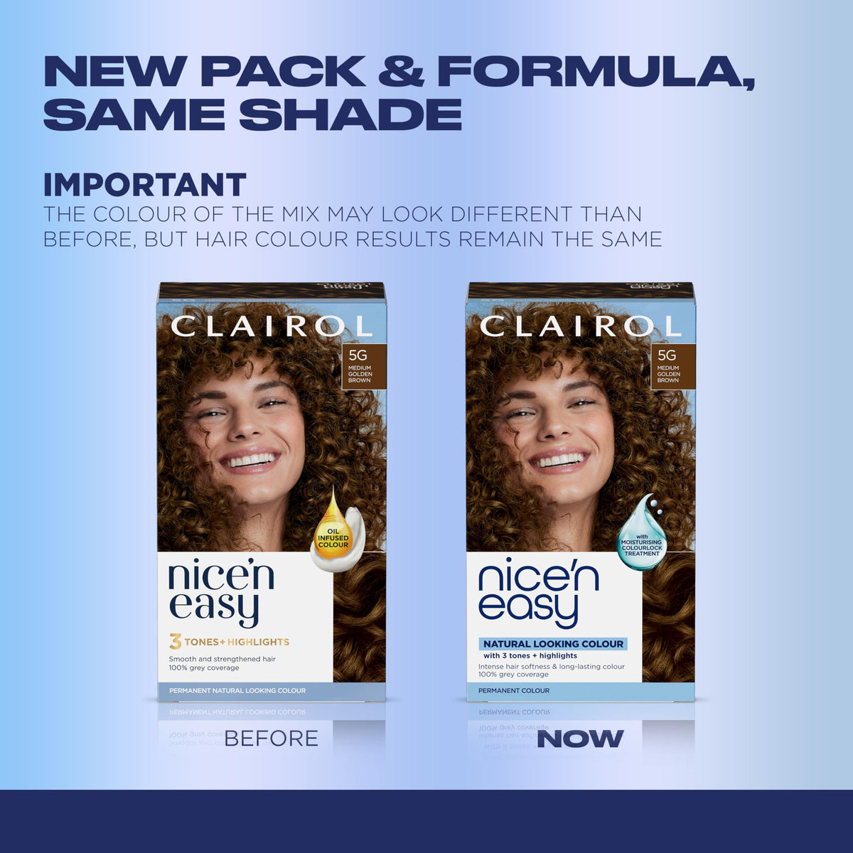 Clairol Nice'n Easy 4R Dark Auburn hair dye application process