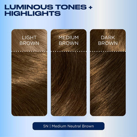 Clairol Nice'n Easy 5N Medium Neutral Brown hair dye packaging side view
