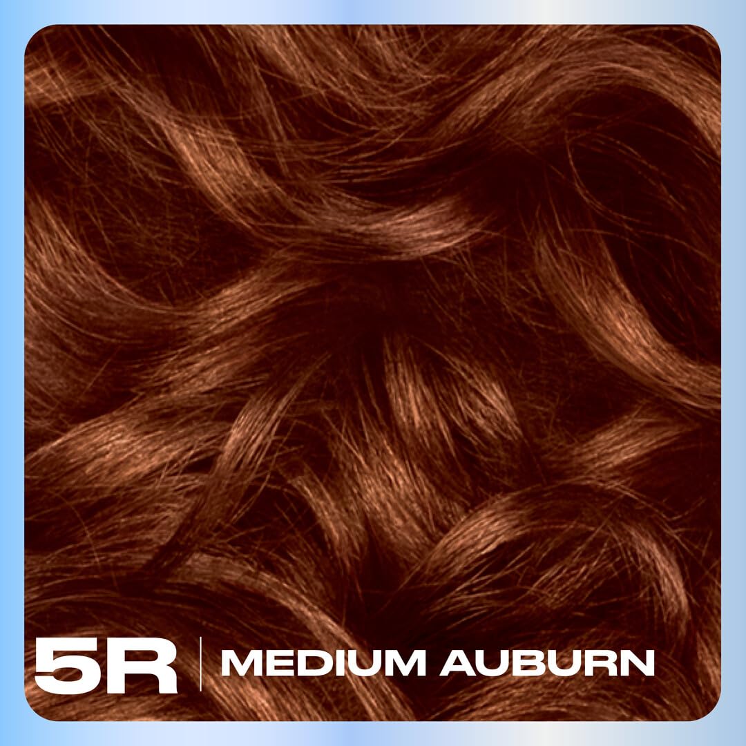 Clairol Nice'n Easy 5R Medium Auburn hair dye packaging