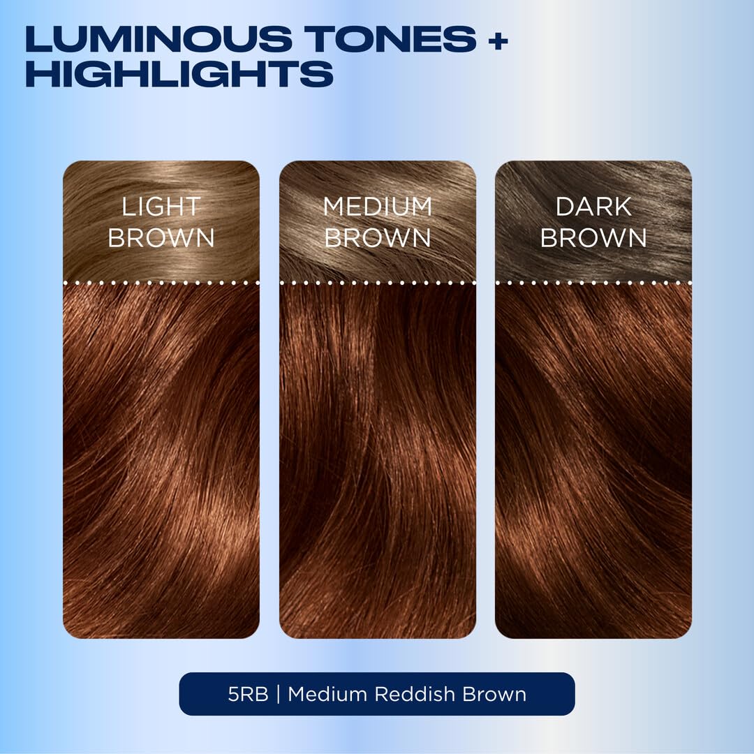 Clairol Nice'n Easy 5RB hair dye mixed with developer