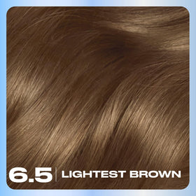 Clairol Nice'n Easy 6.5 Lightest Brown application cream close-up