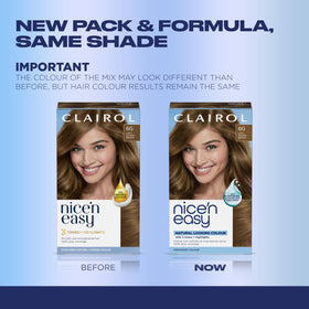 Clairol Nice'n Easy 6G Light Golden Brown application kit contents