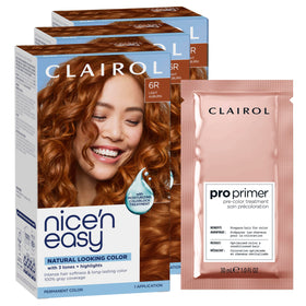 Clairol Nice'n Easy 6R Auburn Hair Dye packaging front view