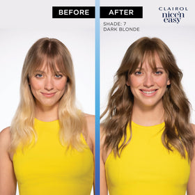 Clairol Nice'n Easy 6W Light Mocha Brown hair dye application instructions