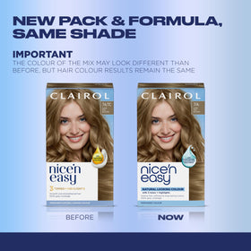 Clairol Nice'n Easy 7C Dark Cool Blonde hair dye packaging side view