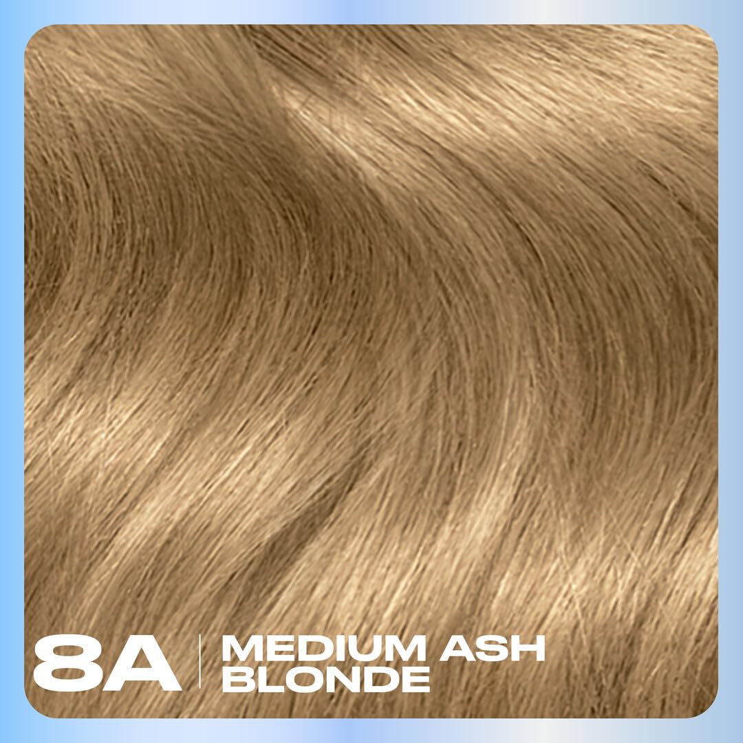 Clairol Nice'n Easy 8A Medium Ash Blonde hair dye application process