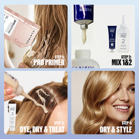 Clairol Nice'n Easy 9 Light Blonde shade swatch