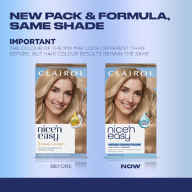 Clairol Nice'n Easy 9A Light Ash Blonde hair dye back view