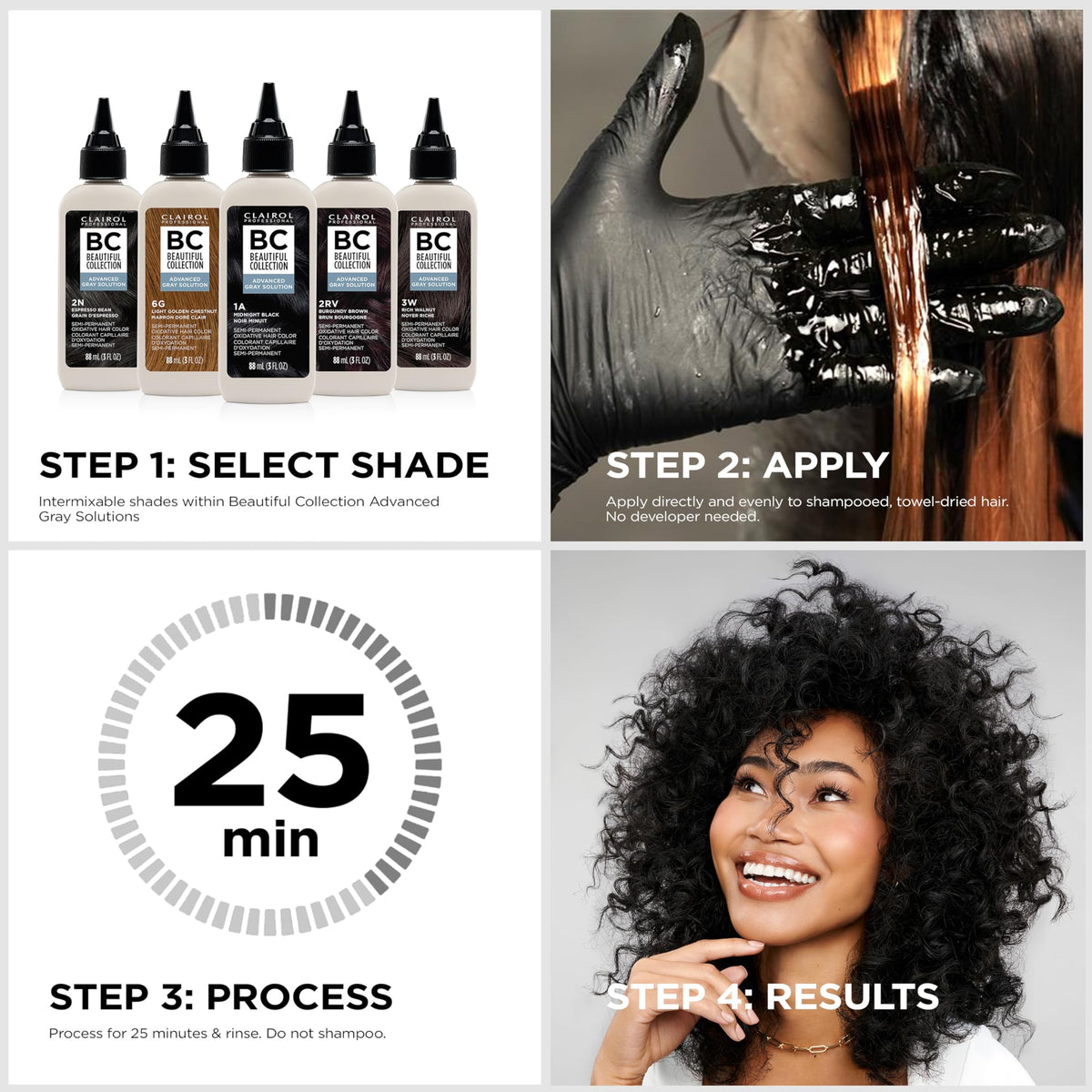 Clairol Professional Beautiful Collection Advanced Gray Solution texture close-up