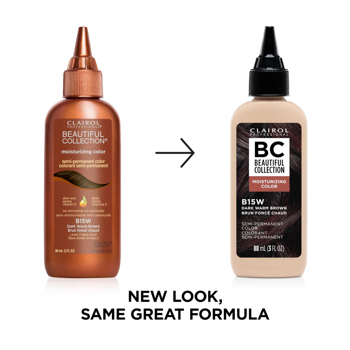 Clairol Professional Beautiful Collection bottle with Aloe Vera and Jojoba Oil