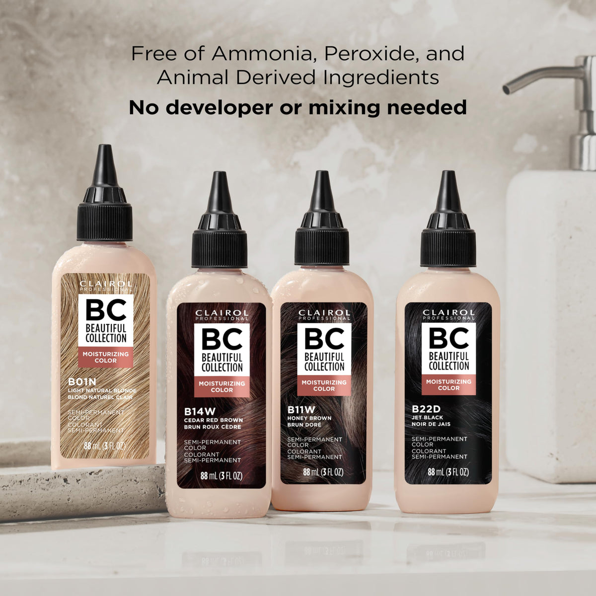 Clairol Professional Beautiful Collection ingredients list
