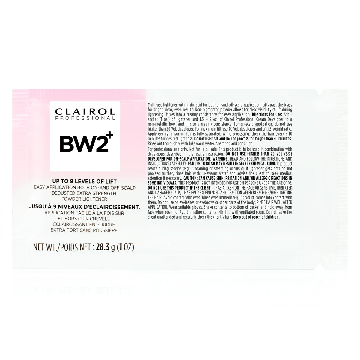 Clairol Professional BW2+ Extra Strength Powder Lightener front view