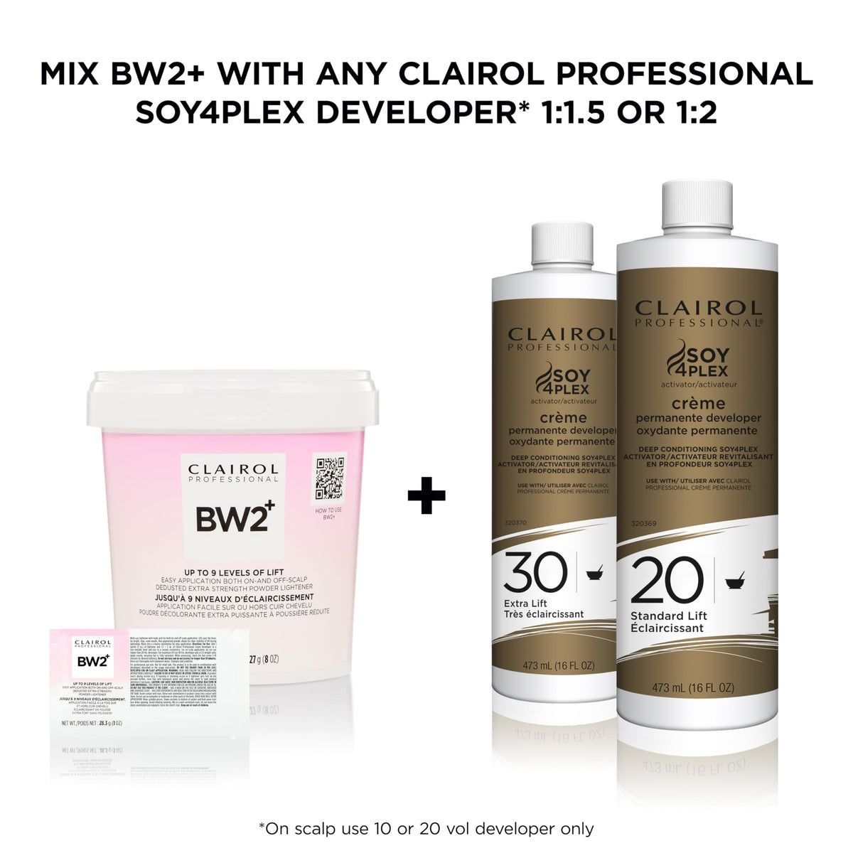 Clairol Professional BW2+ lightening powder texture close-up
