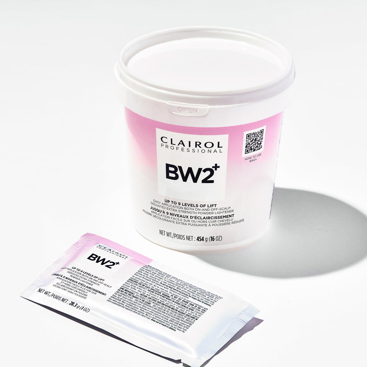 Clairol Professional BW2+ lightening powder with ingredients list