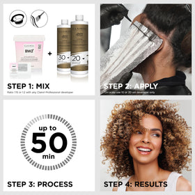 Clairol Professional BW2+ lightening powder with mixing tools