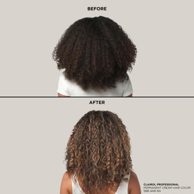 Clairol Professional BW2+ lightening results before and after
