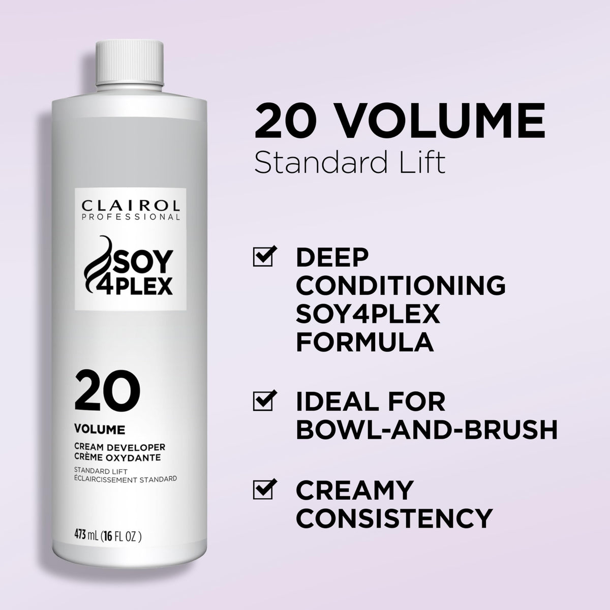 Clairol Professional Crème Permanente Developer 20 Volume side view