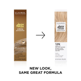 Clairol Professional hair colour application with bowl and brush