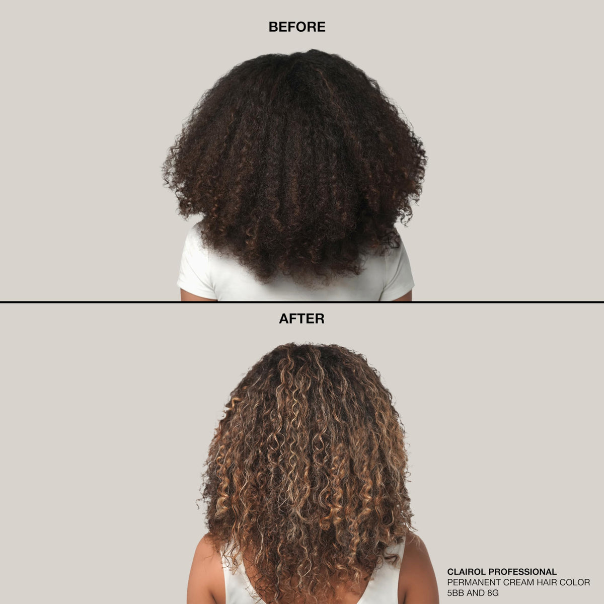 Clairol Professional hair colour mixed with developer