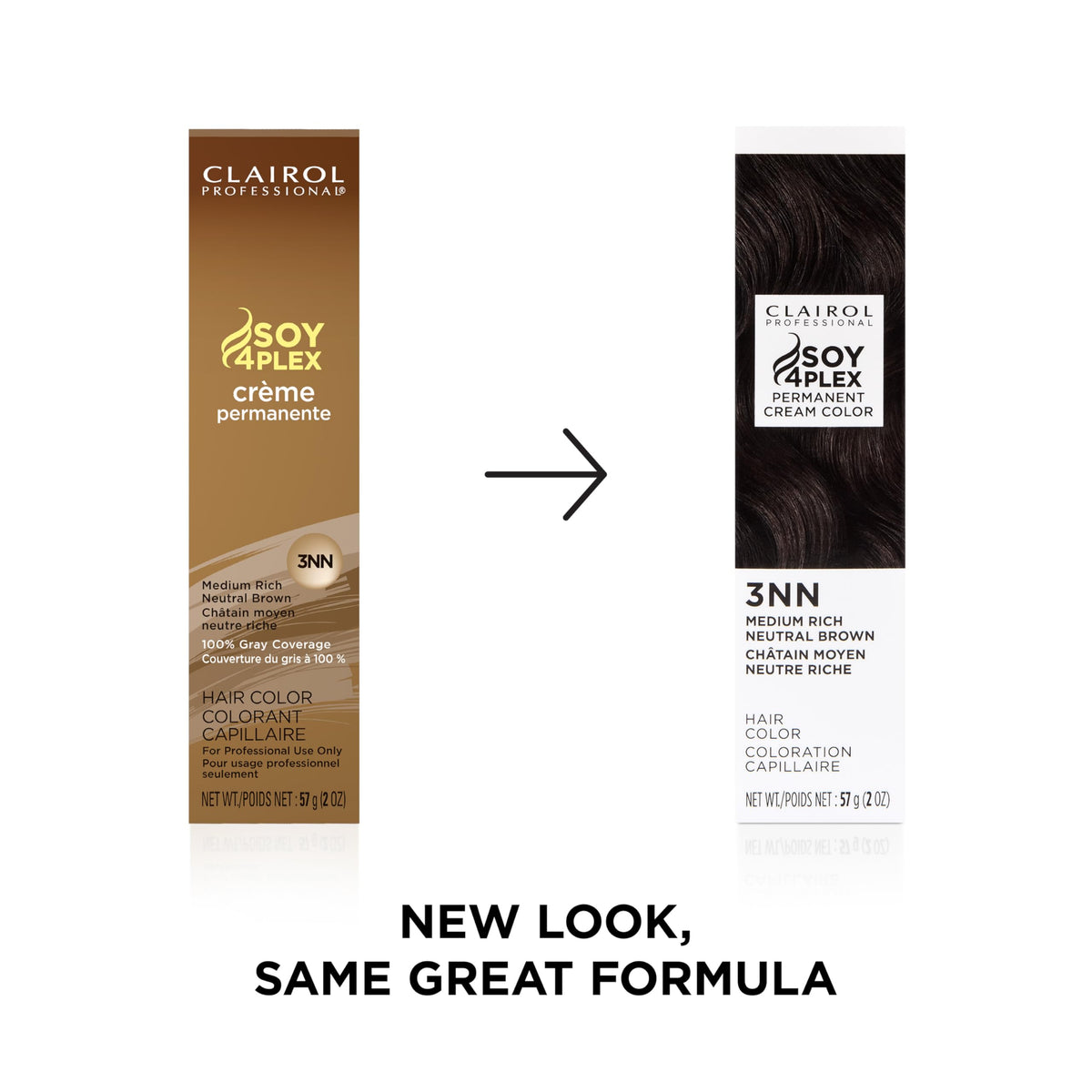 Clairol Professional hair colour packaging back view