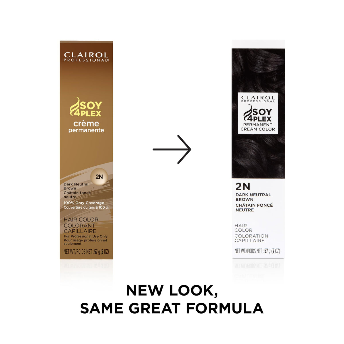 Clairol Professional hair colour packaging side view