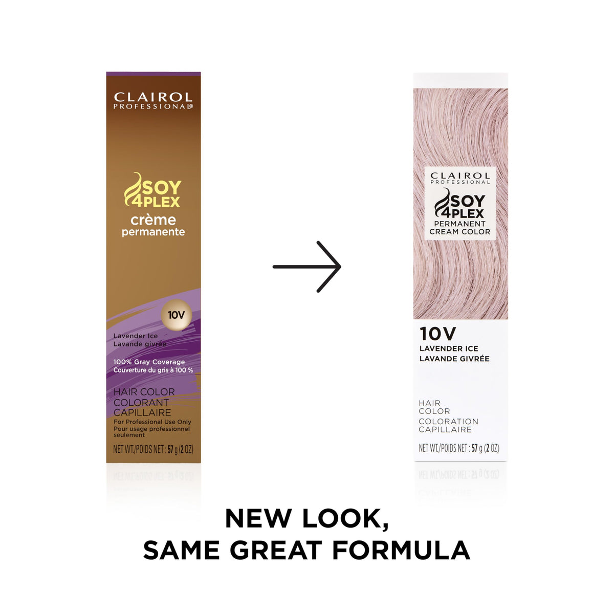 Clairol Professional Permanent Cream Hair Colour 68g side view
