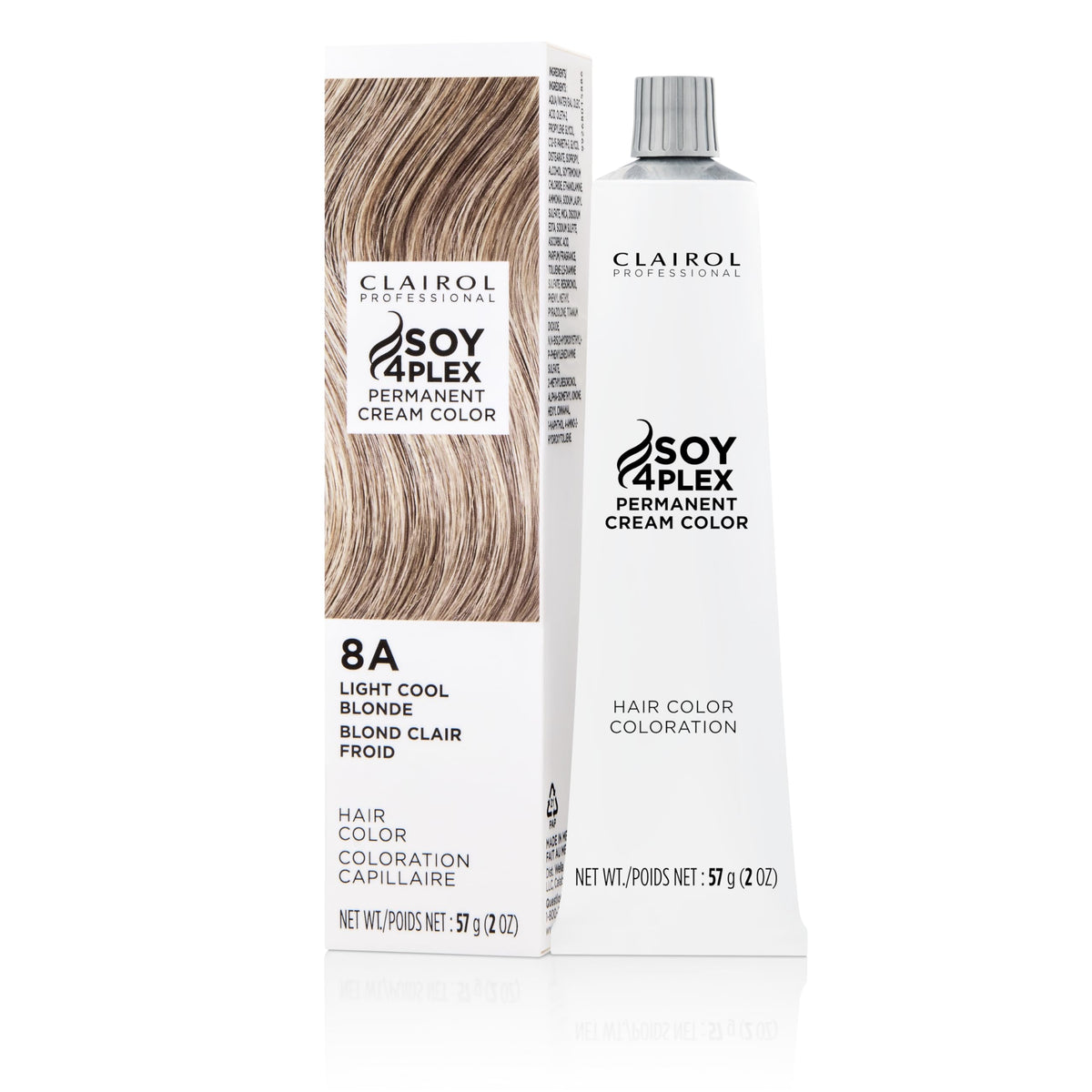 Clairol Professional Permanent Cream Hair Colour front view with packaging