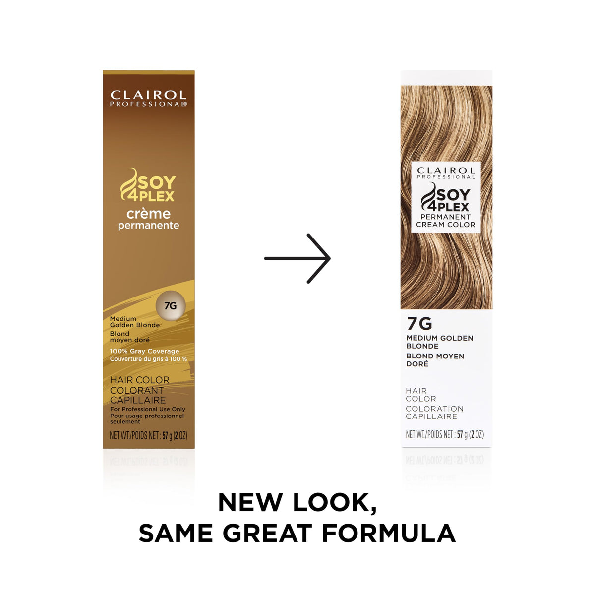 Clairol Professional Permanent Cream Hair Colour packaging