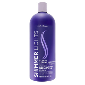 Clairol Professional Shimmer Lights Purple Conditioner 31.5 fl. Oz front view