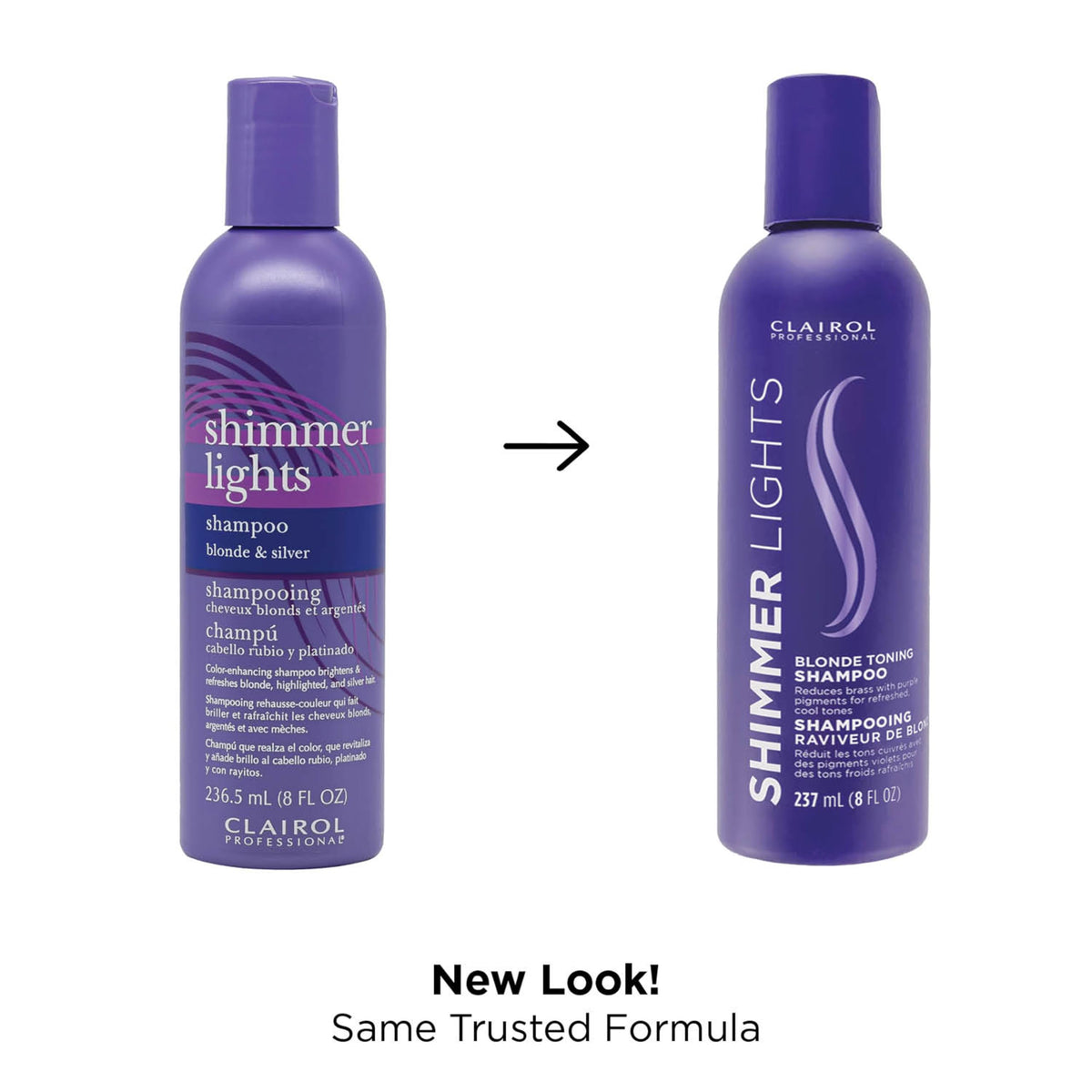 Clairol Professional Shimmer Lights Purple Shampoo 270g back view