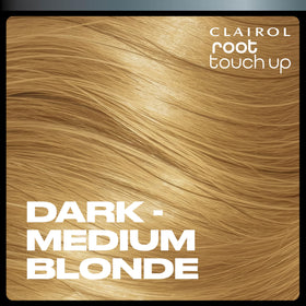 Clairol Root Touch-Up Color + Volume Temporary Hair Spray applied to hair