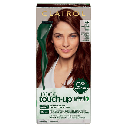 Clairol Root Touch-Up Natural Instincts Permanent Hair Dye 4R Dark Auburn front view