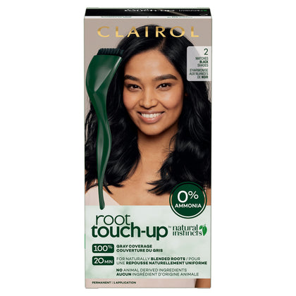 Clairol Root Touch-Up Permanent Hair Dye 2 Black front view