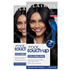 Clairol Root Touch-Up Permanent Hair Dye 2 Pack Black front view