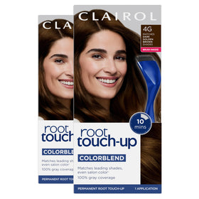Clairol Root Touch Up Permanent Hair Dye 4G Dark Golden Brown front view
