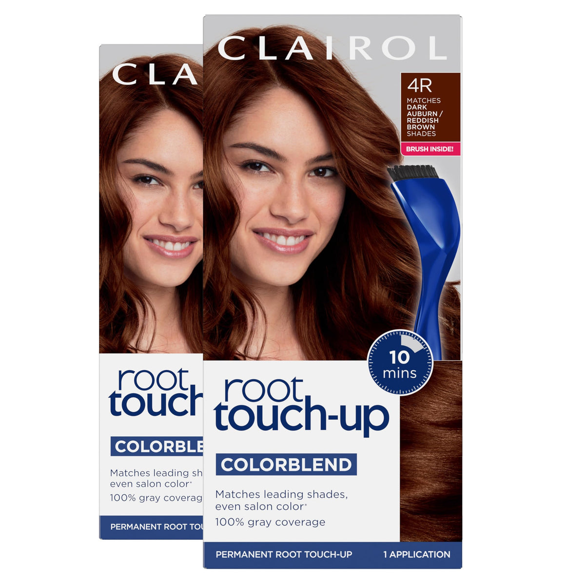 Clairol Root Touch Up Permanent Hair Dye 4R Dark Auburn front view
