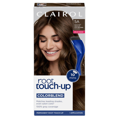 Clairol Root Touch Up Permanent Hair Dye 5A Medium Ash Brown packaging front view
