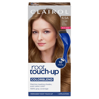 Clairol Root Touch Up Permanent Hair Dye 6.5A Lightest Cool Brown front view