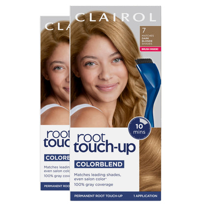 Clairol Root Touch Up Permanent Hair Dye 7 Dark Blonde pack front view