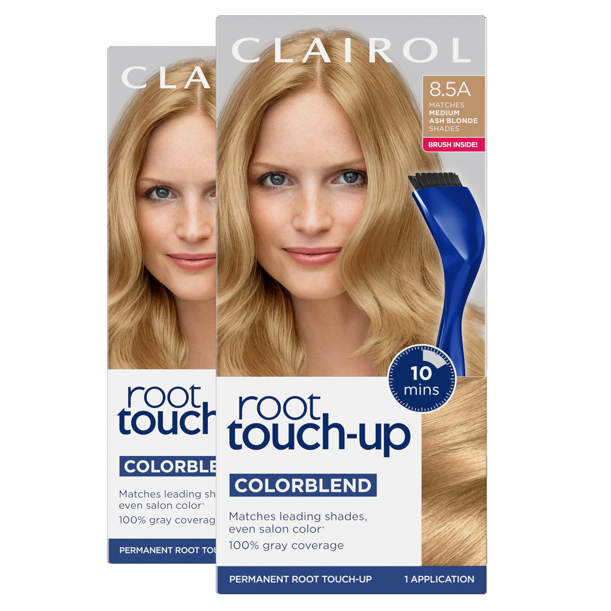 Clairol Root Touch Up Permanent Hair Dye 8.5A Medium Champagne Blonde front view
