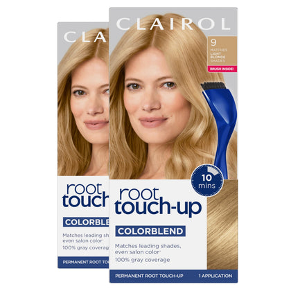 Clairol Root Touch Up Permanent Hair Dye 9 Light Blonde front view