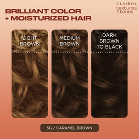 Clairol Textures & Tones hair dye application process